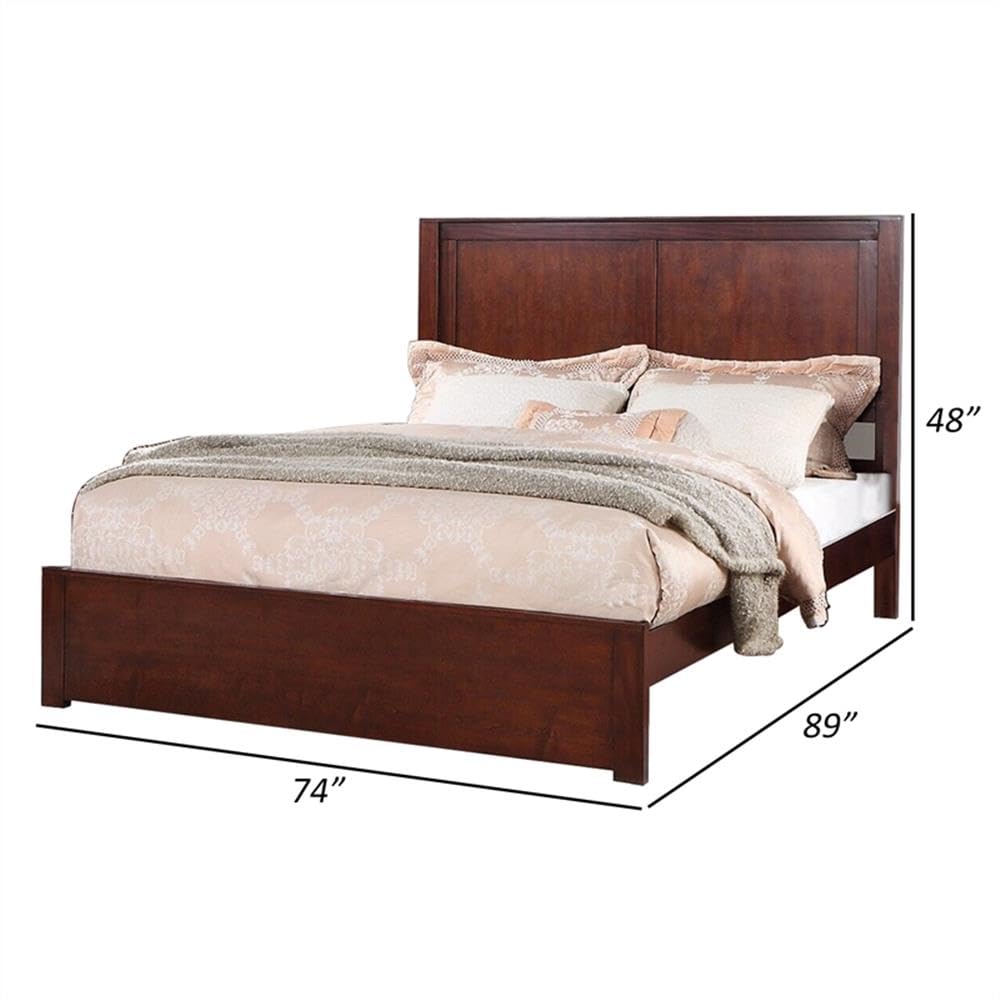 California King Solid Wood Platform Bed with Storage Drawers J894