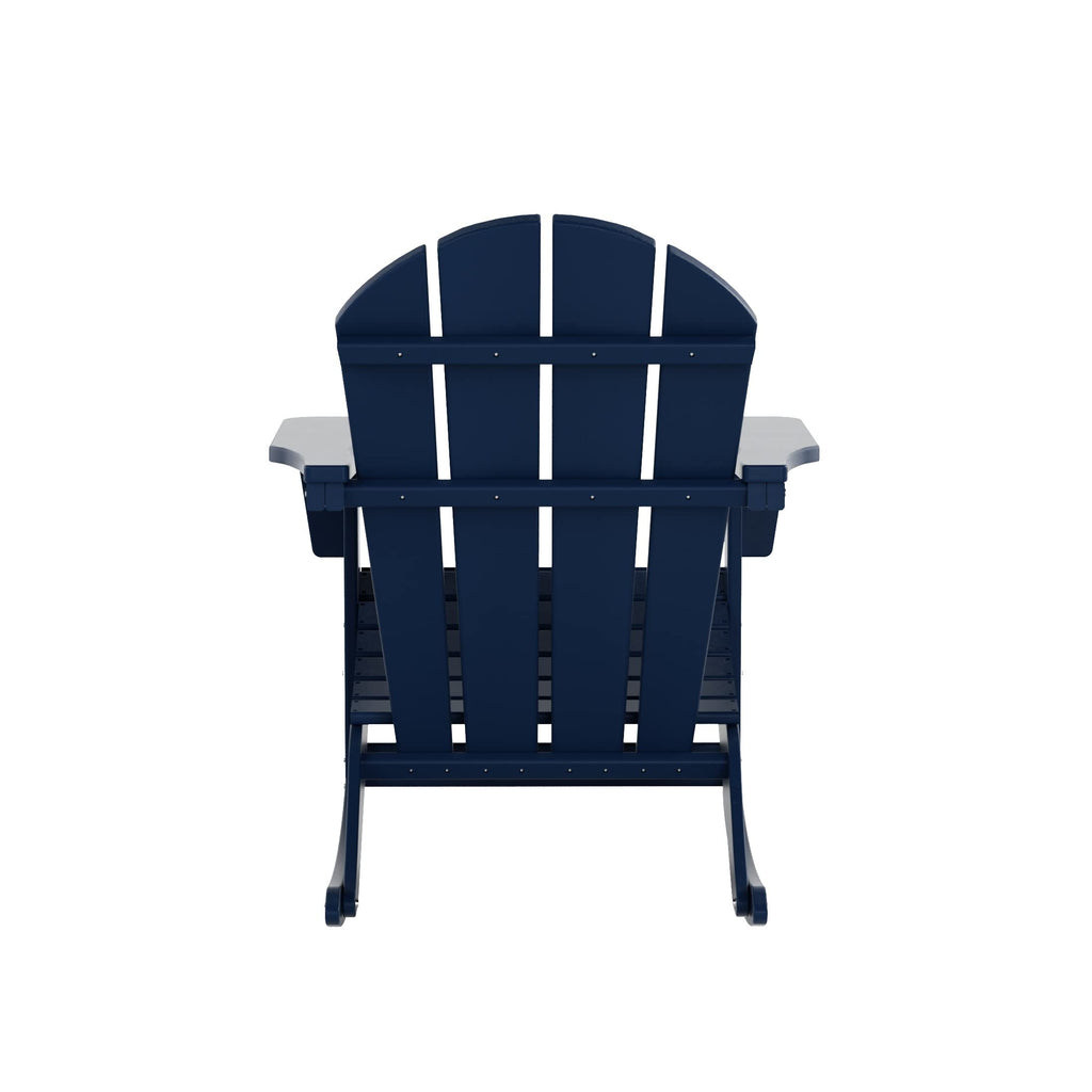 Navy Blue HDPE Outdoor Rocking Chair H936