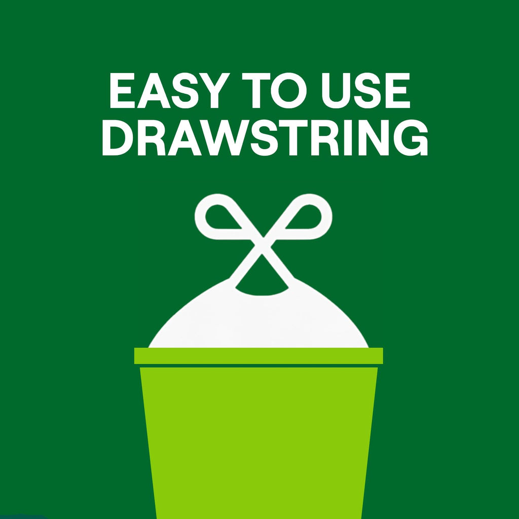13 Gallon Drawstring Tall Kitchen Trash Bags X412126