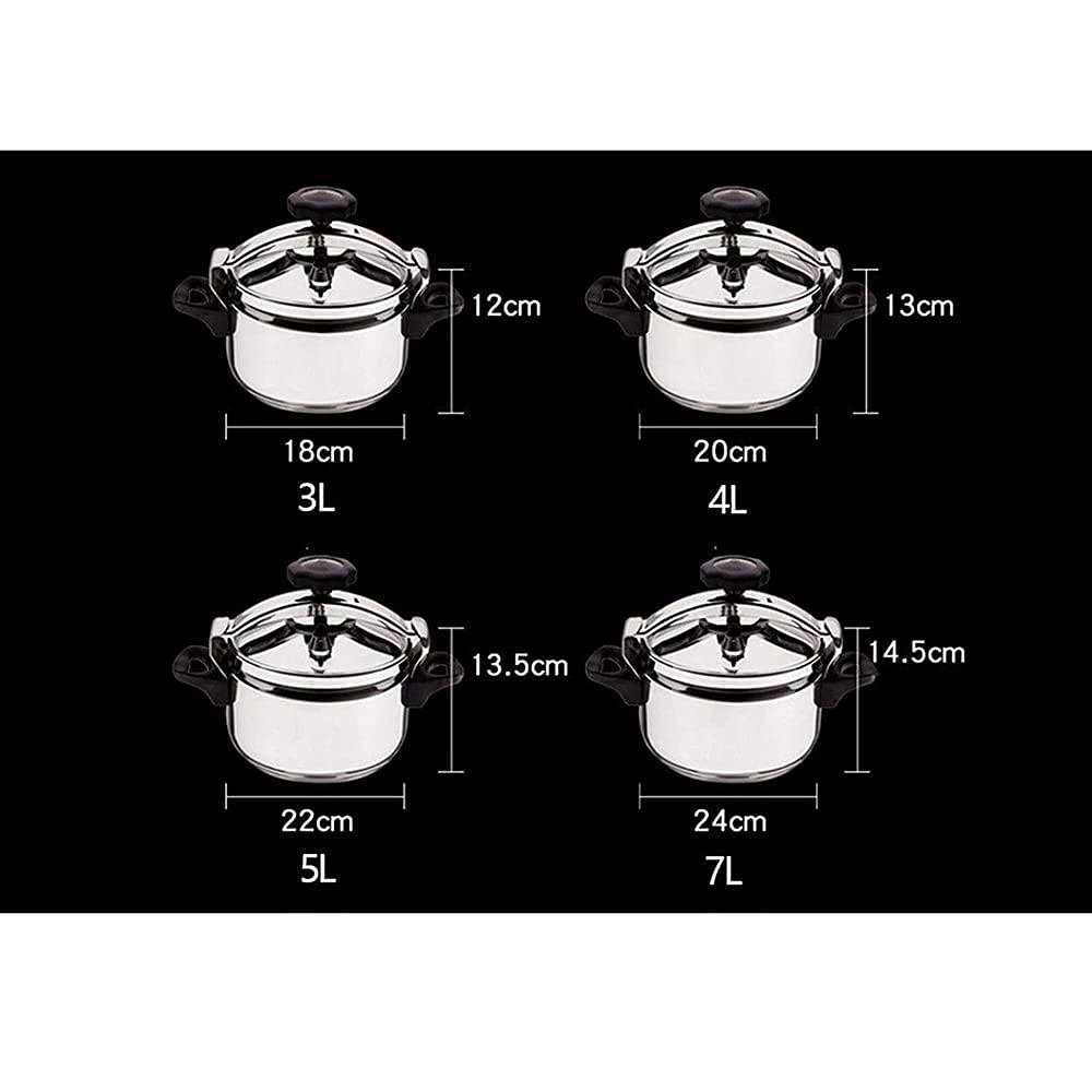 3L 304 Stainless Steel Pressure Cooker F592963
