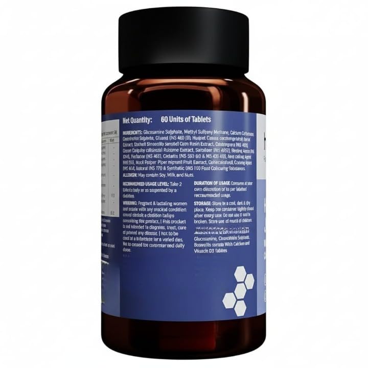 Glucosamine Chondroitin Calcium Vitamin D3 Joint Support Tablets A60440