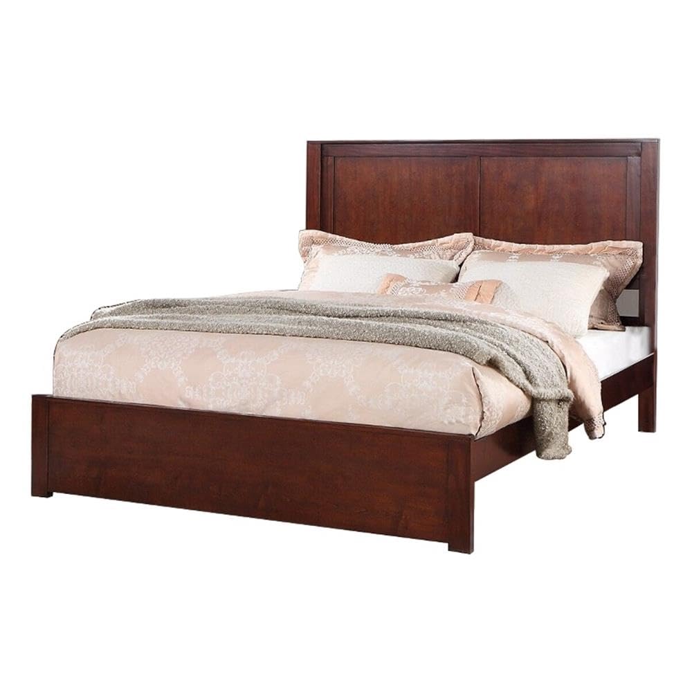 California King Solid Wood Platform Bed with Storage Drawers J894