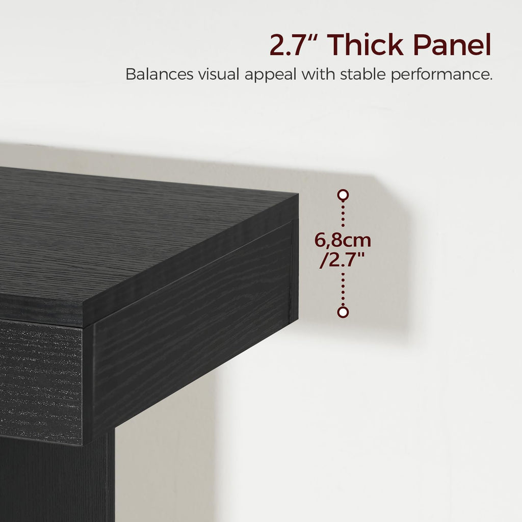 Black Rectangular Console Table I8811
