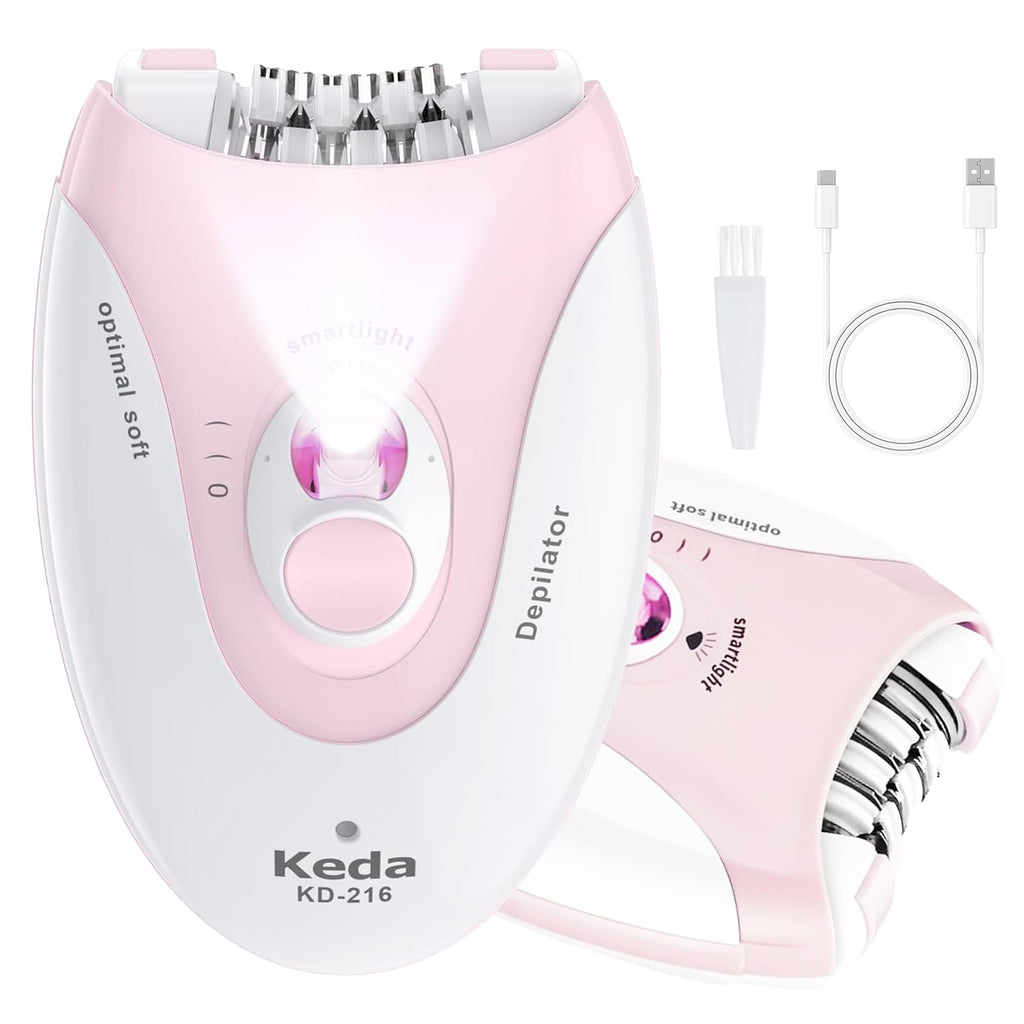 2 Speeds Rechargeable Epilator with LED Light F765