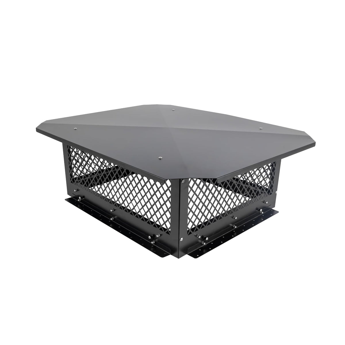Black Galvanized Steel Chimney Cap C71997