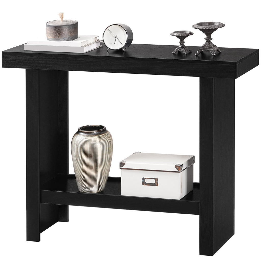 Black Rectangular Console Table I8811