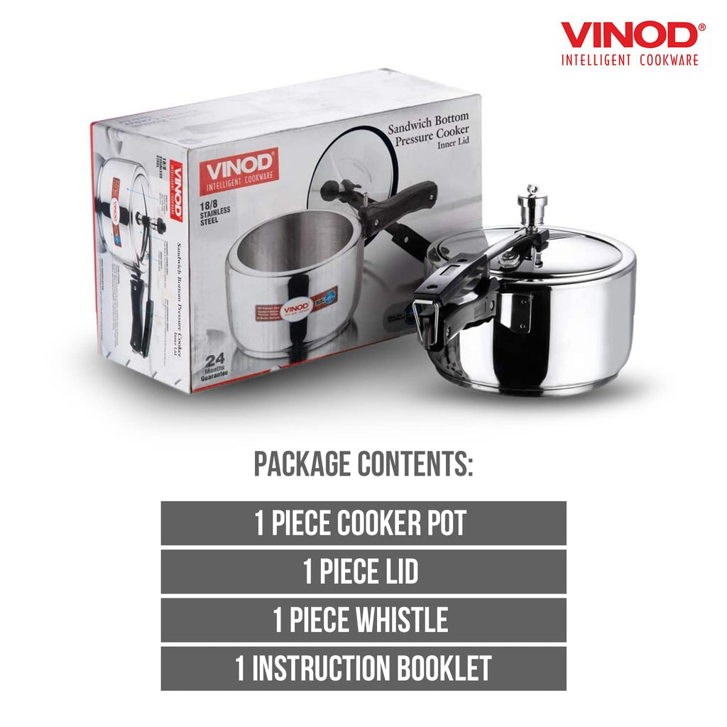 2 Liter Stainless Steel Pressure Cooker V231