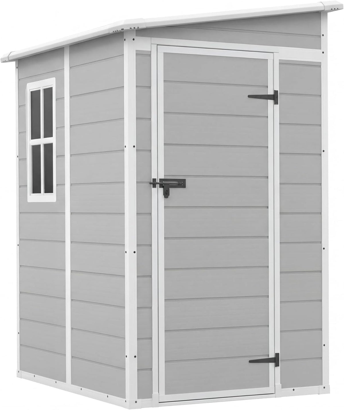5 x 4 FT Plastic Outdoor Storage Shed with Floor D23837