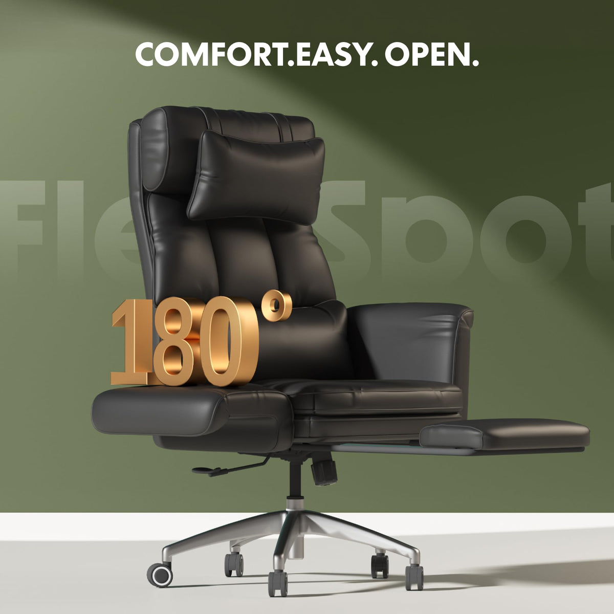 Oversized Brown Convertible Office Chair A75932