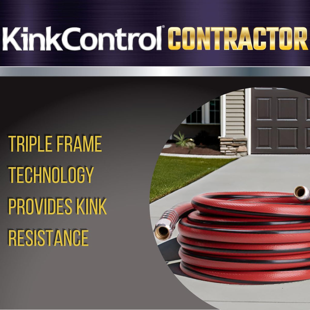 Contractor Grade Hose with Spring Coil and Crush Resistant Couplings 3/4 x 50 ft F1983