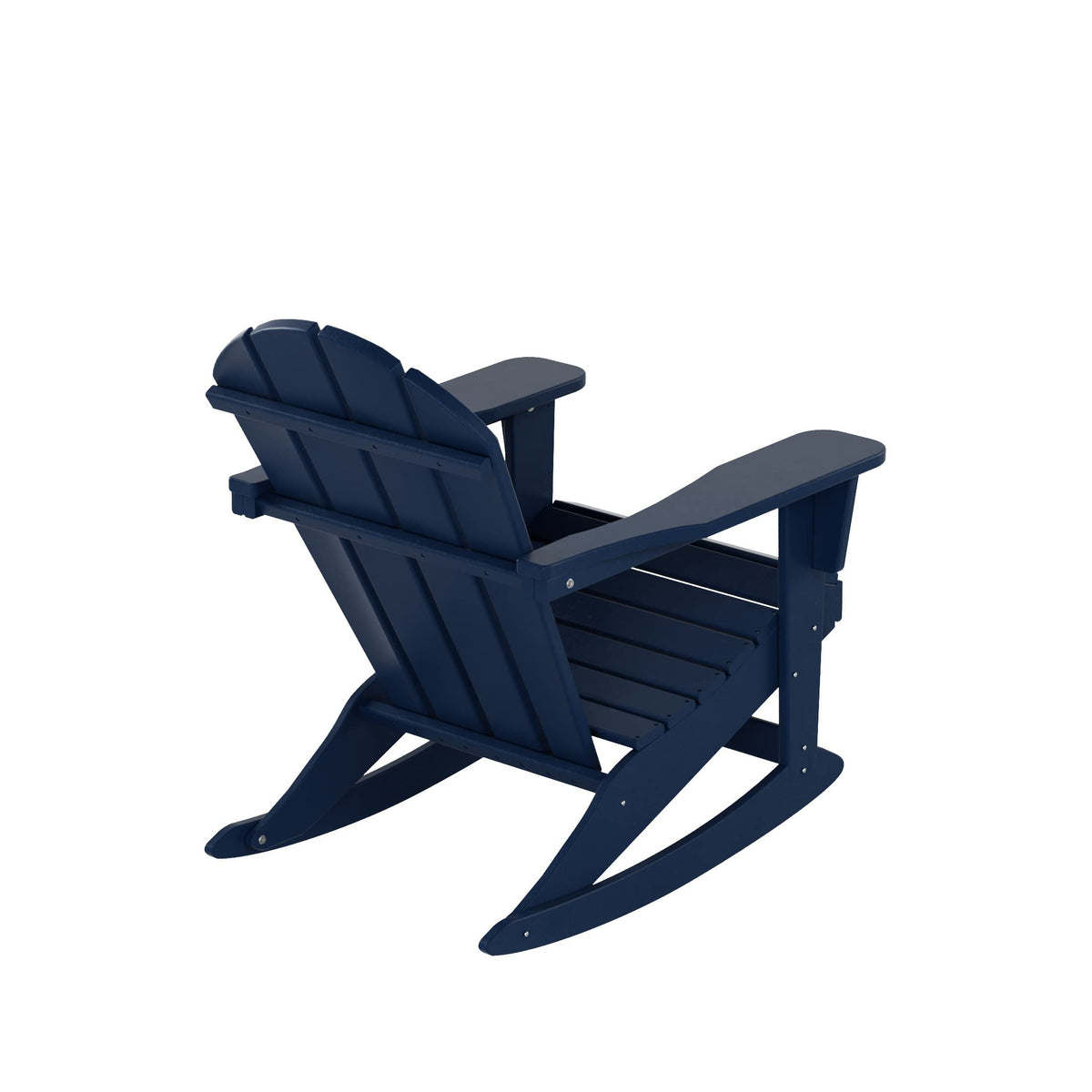 Navy Blue HDPE Outdoor Rocking Chair H936