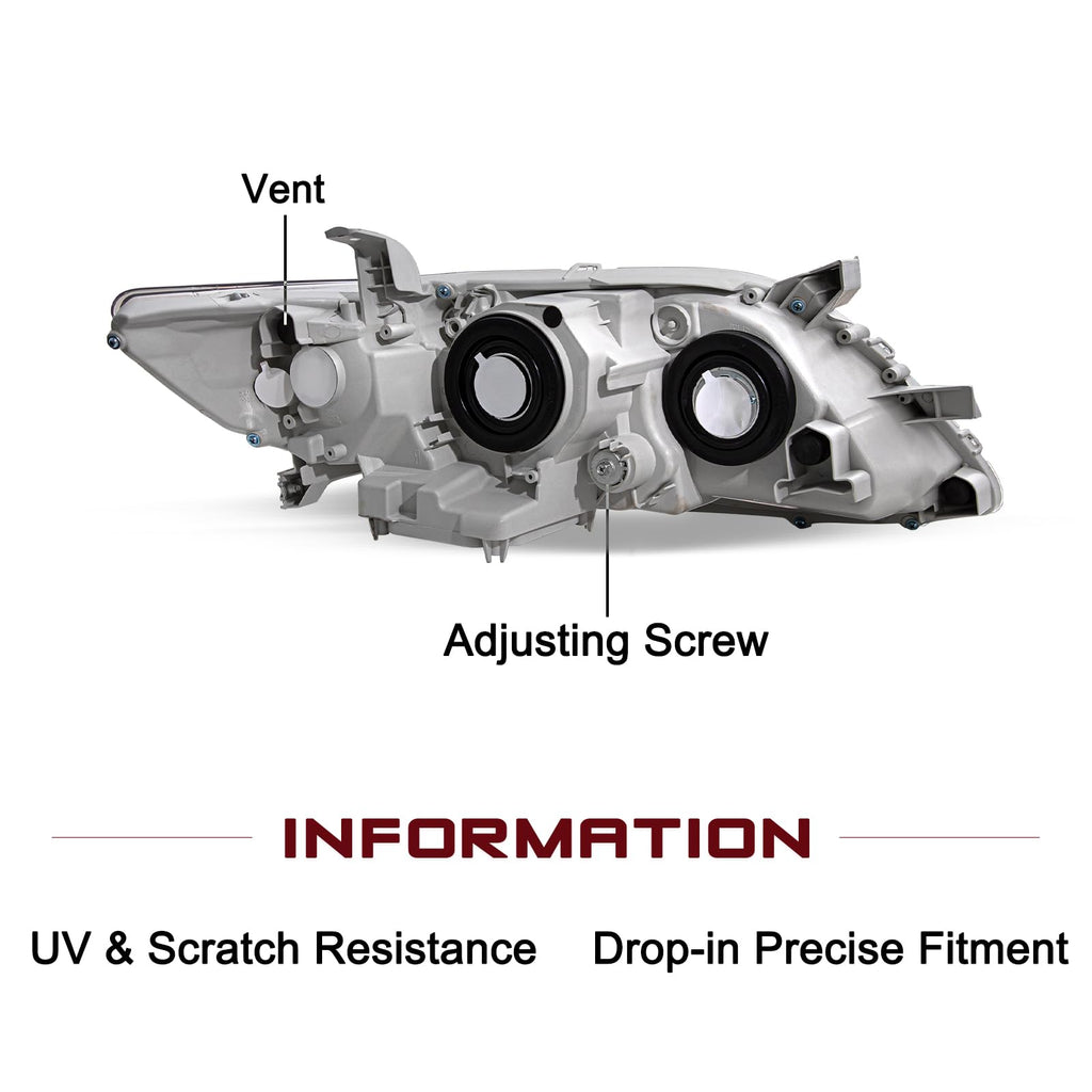 Headlight Compatible with 2007-2009 Toyota Camry Q854784