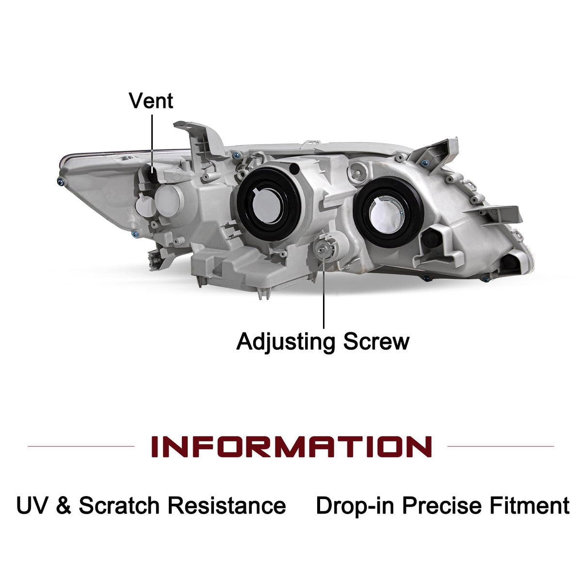 Headlight Compatible with 2007-2009 Toyota Camry Q854784