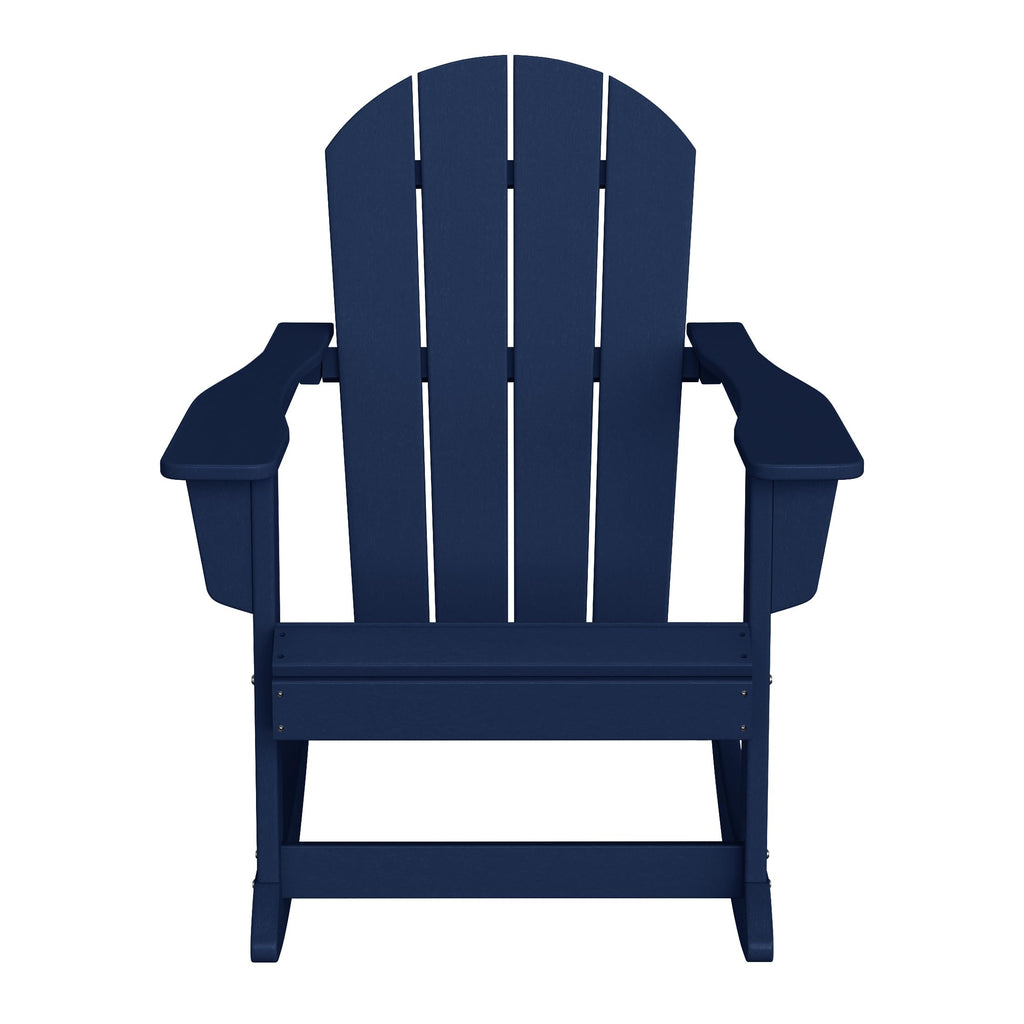 Navy Blue HDPE Outdoor Rocking Chair H936