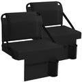 Adjustable Bleacher Chair with Back Support and Cup Holder Y761100
