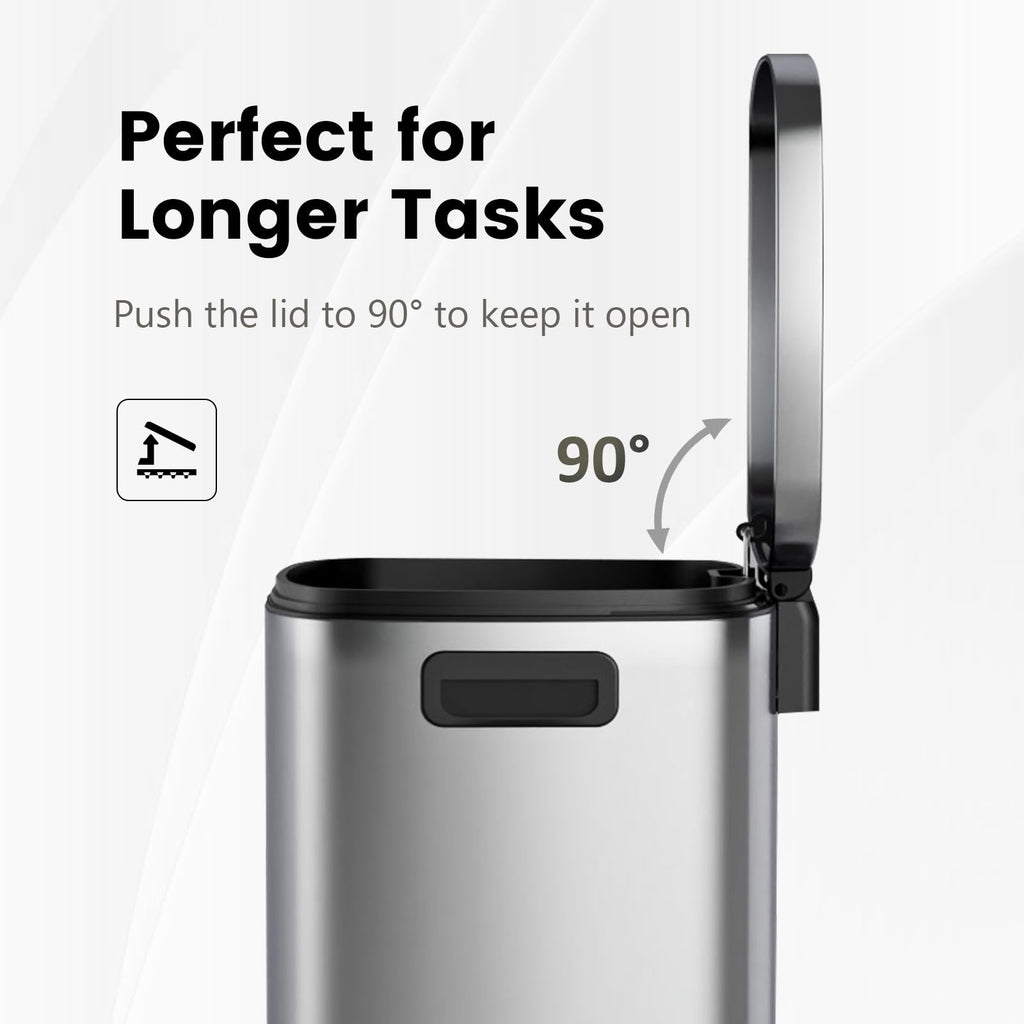 13 Gal Stainless Steel Kitchen Trash Can Y598303