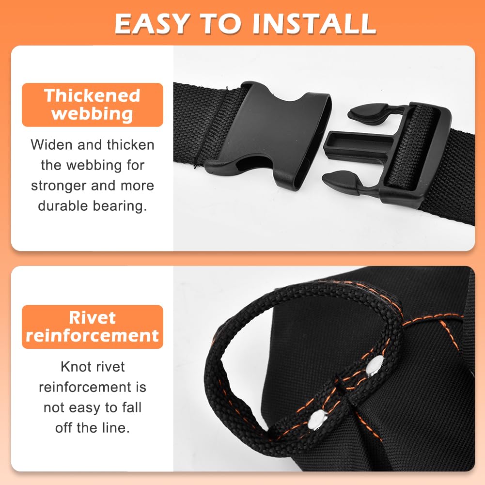 8 Pockets Tool Pouch Utility Waist Bag with Adjustable Belt N847