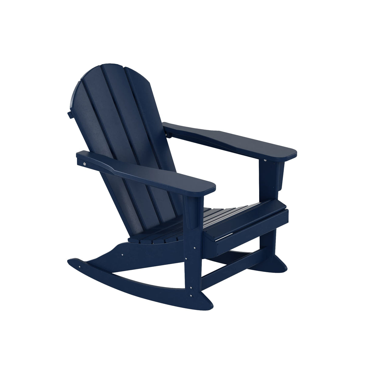 Navy Blue HDPE Outdoor Rocking Chair H936