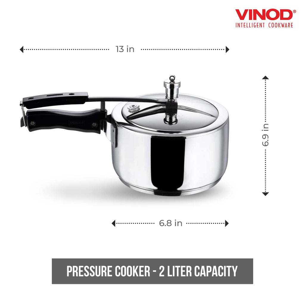 2 Liter Stainless Steel Pressure Cooker V231