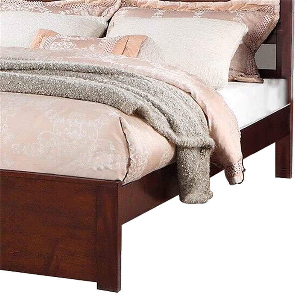 California King Solid Wood Platform Bed with Storage Drawers J894