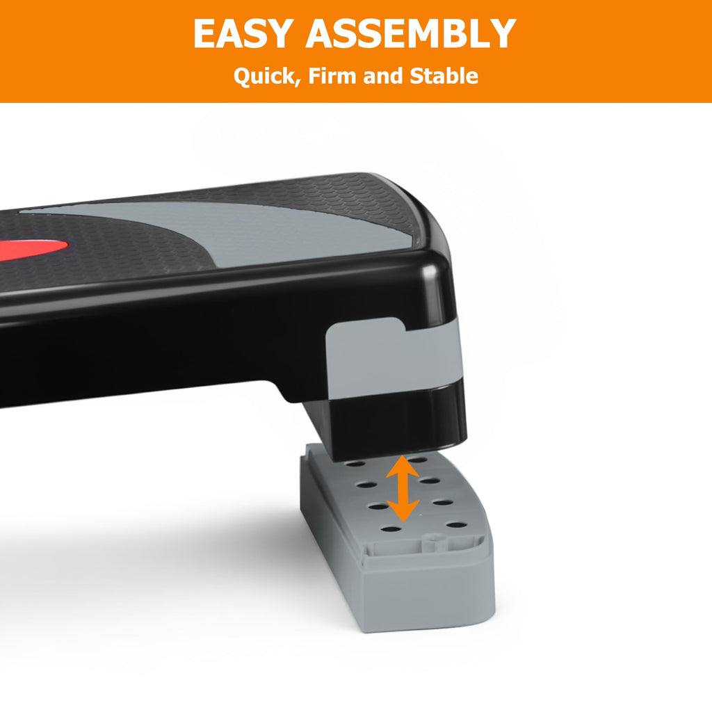 31" Adjustable Aerobic Step Platform with 4 Stackable Risers S96219
