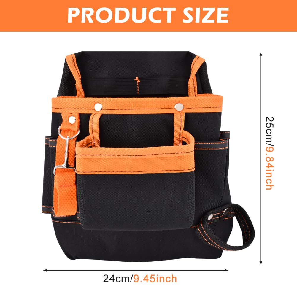 8 Pockets Tool Pouch Utility Waist Bag with Adjustable Belt N847