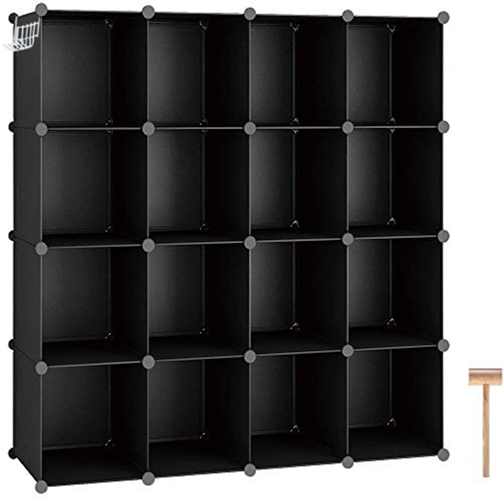 16 Cube Black Storage Organizer A45674