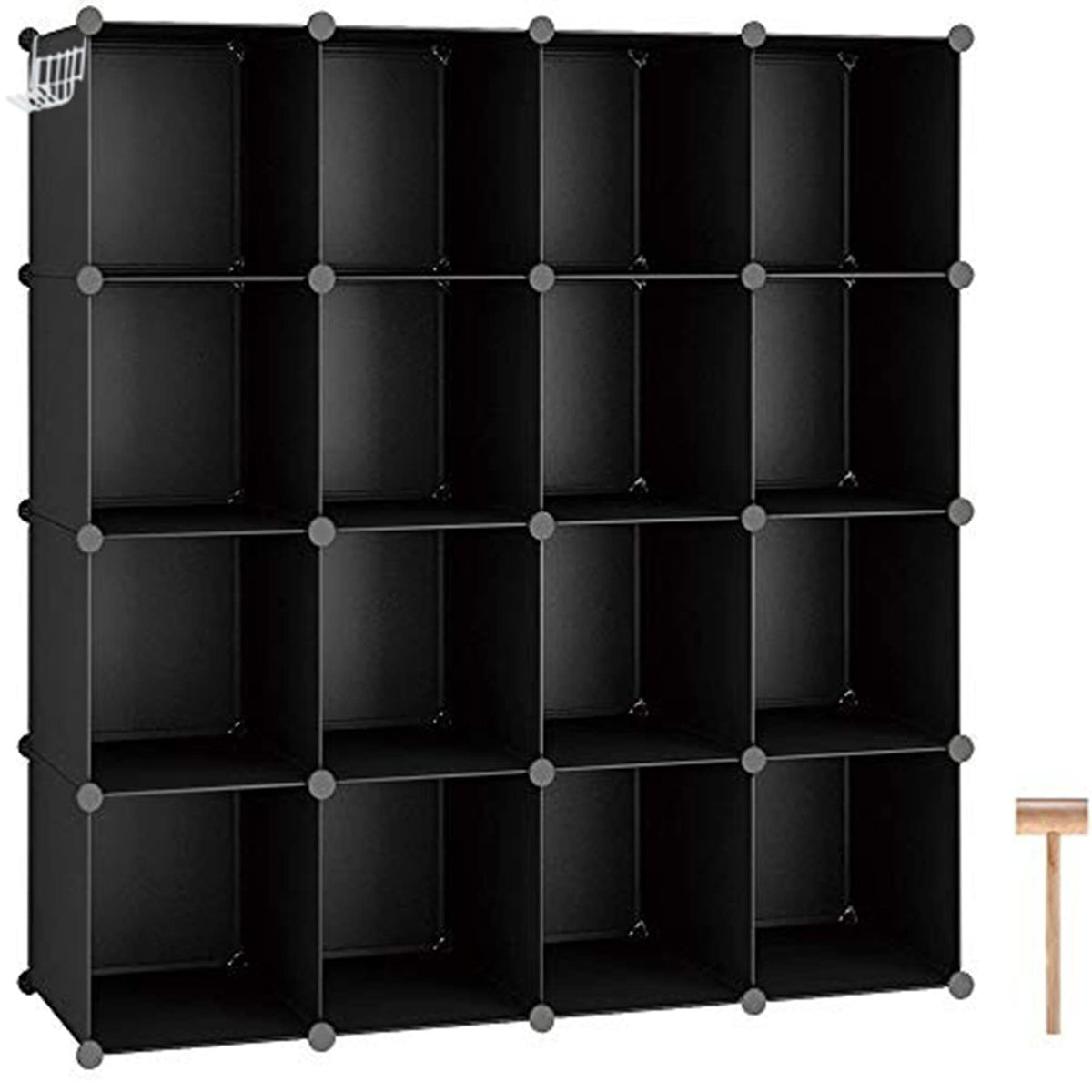 16 Cube Black Storage Organizer A45674