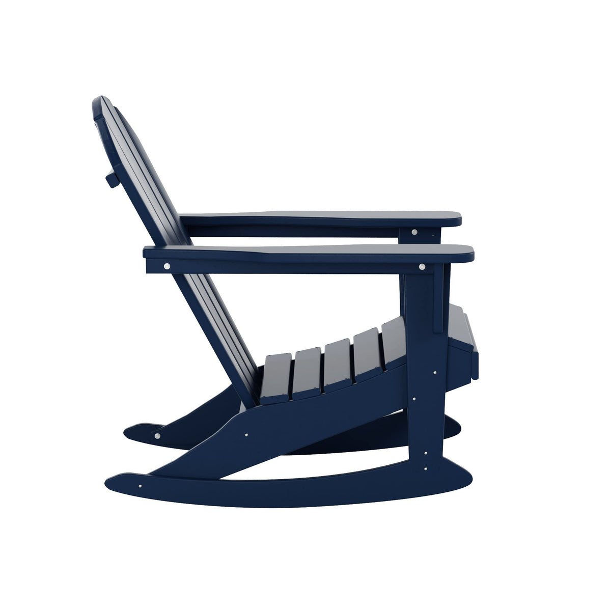 Navy Blue HDPE Outdoor Rocking Chair H936