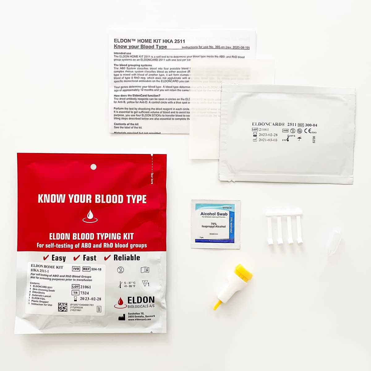 Home Blood Typing Kit 9 Kits O256