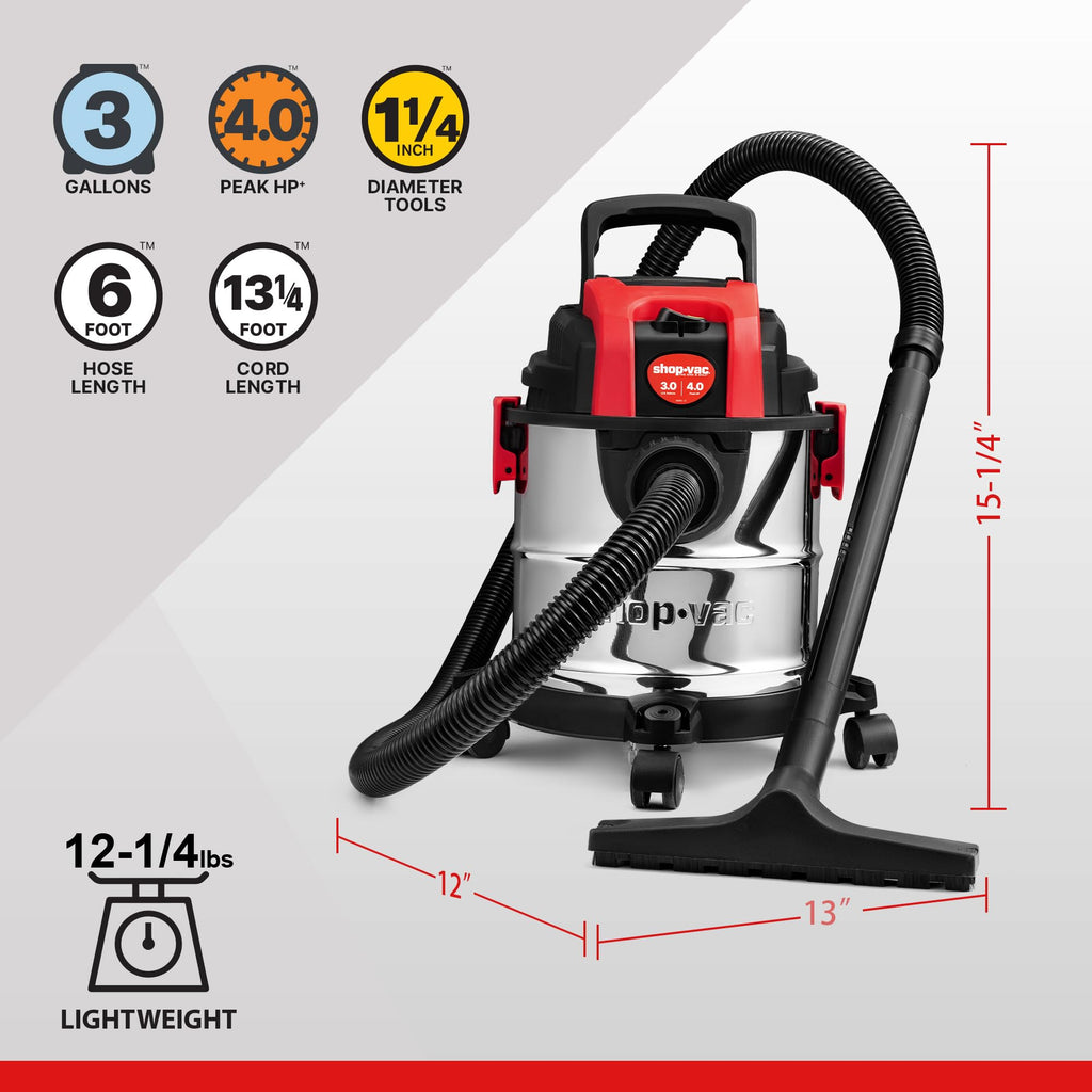 3 Gallon Wet/Dry Vacuum with Blower J27763