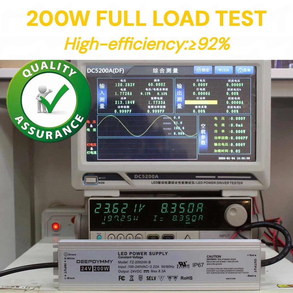 24V 200W Waterproof IP67 Power Supply P61204