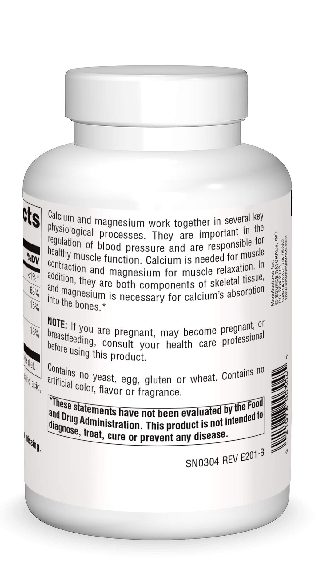 Calcium & Magnesium 300 MG 250 Tablets K878