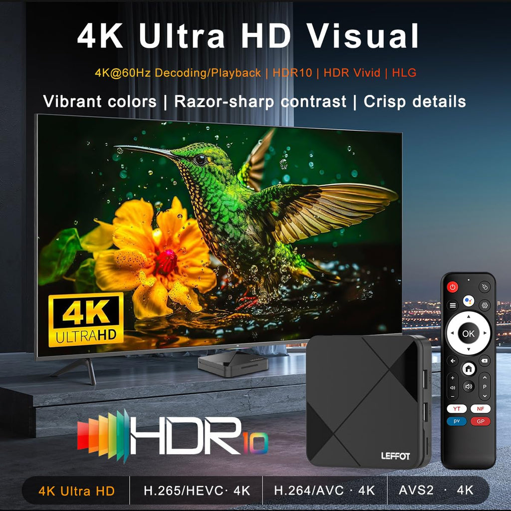 Android 14.0 4K Ultra HD TV Box U8349