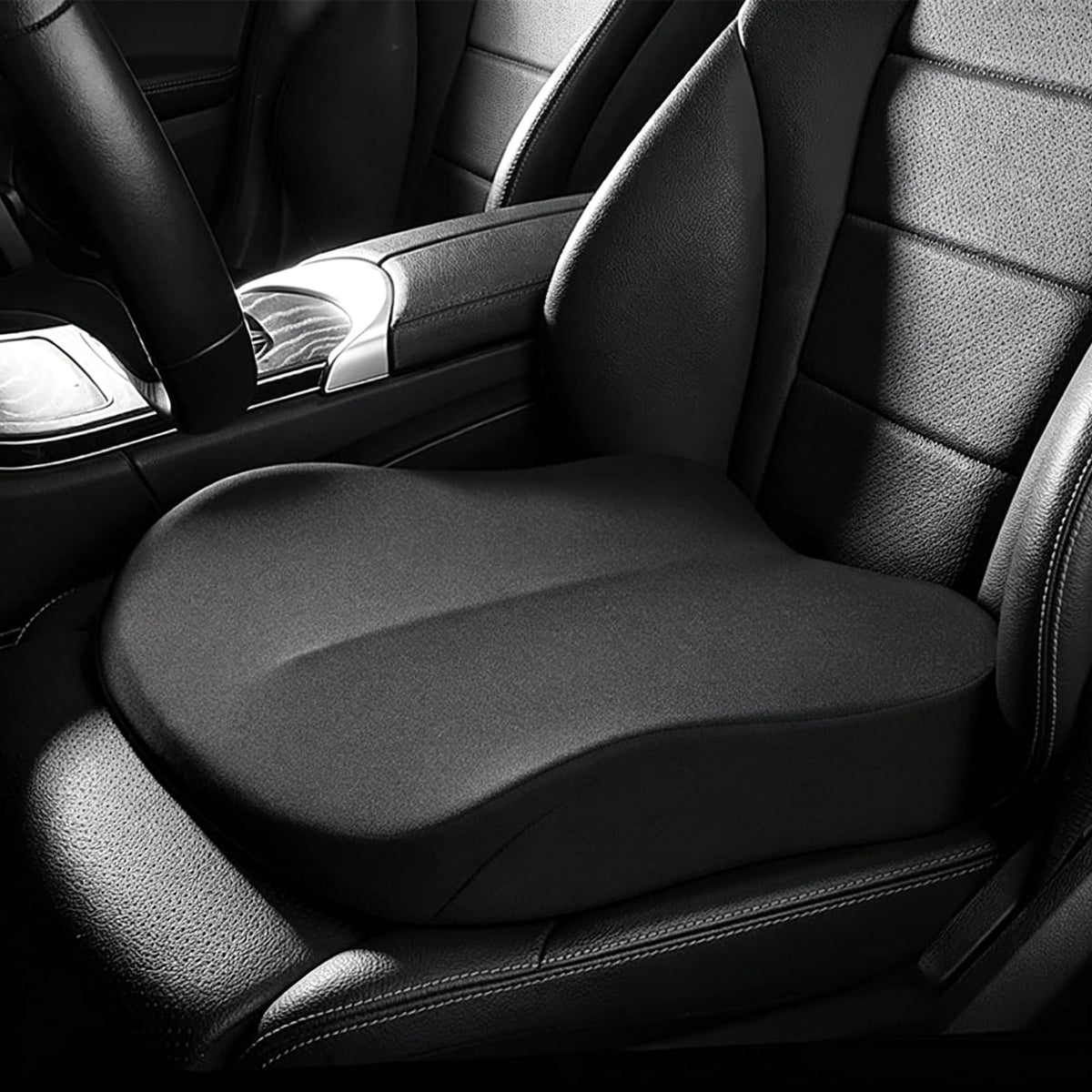 Black Memory Foam Wedge Seat Cushion G8897