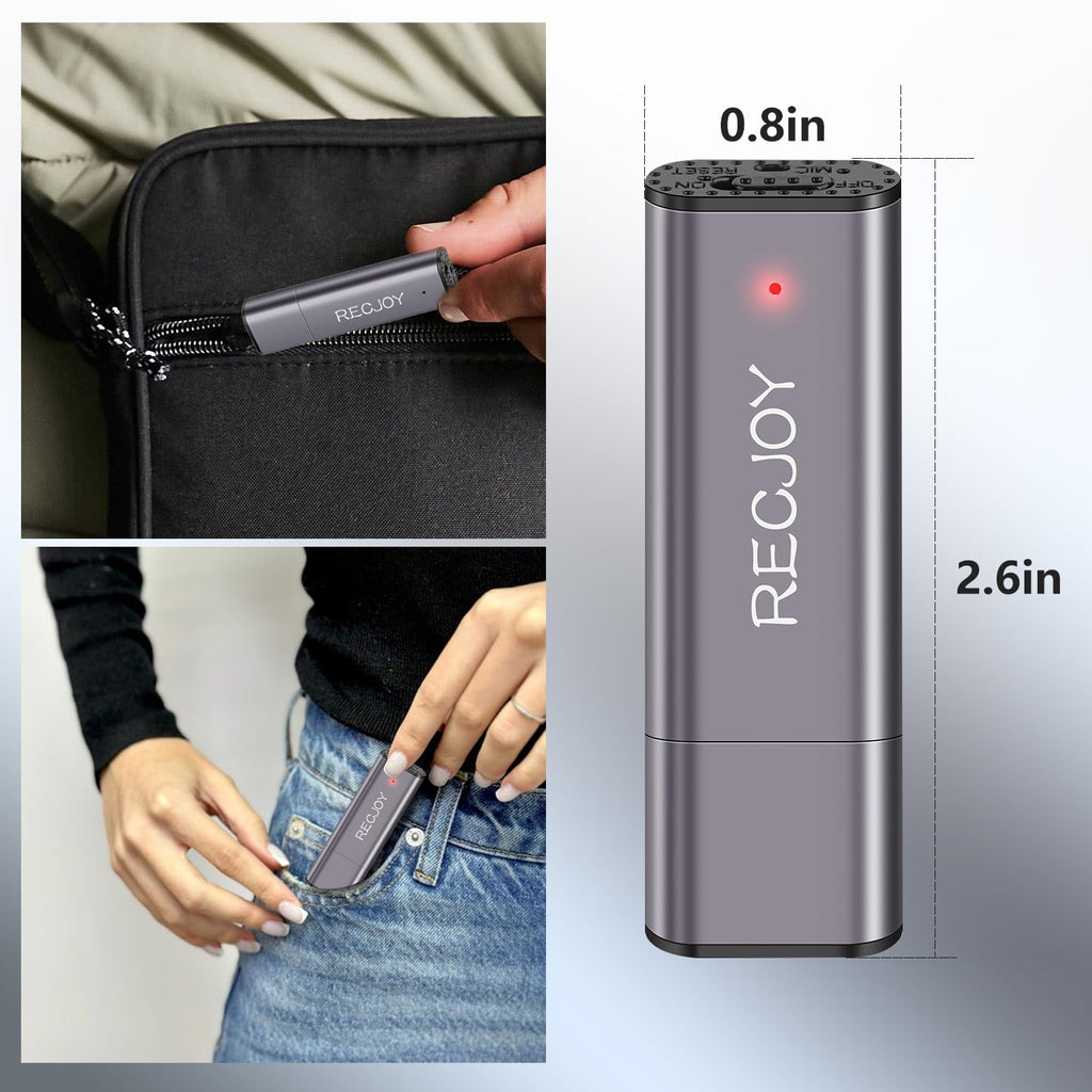 64GB USB Digital Voice Recorder with 750Hrs Storage Capacity U931705