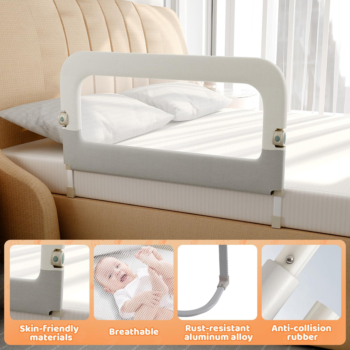 Foldable Safety Bed Rail V22565
