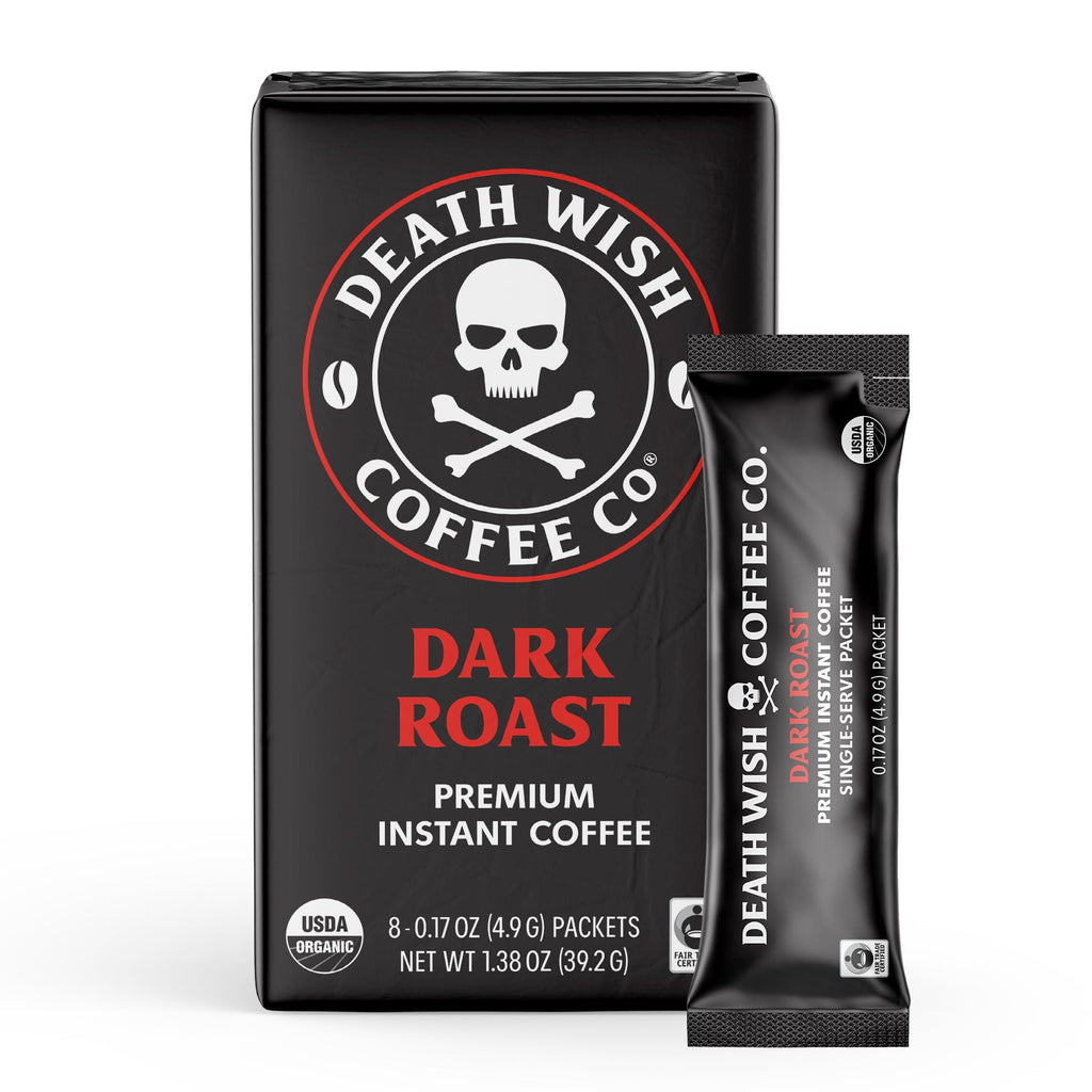 Instant Dark Roast Coffee Packets, 8 Count L5046