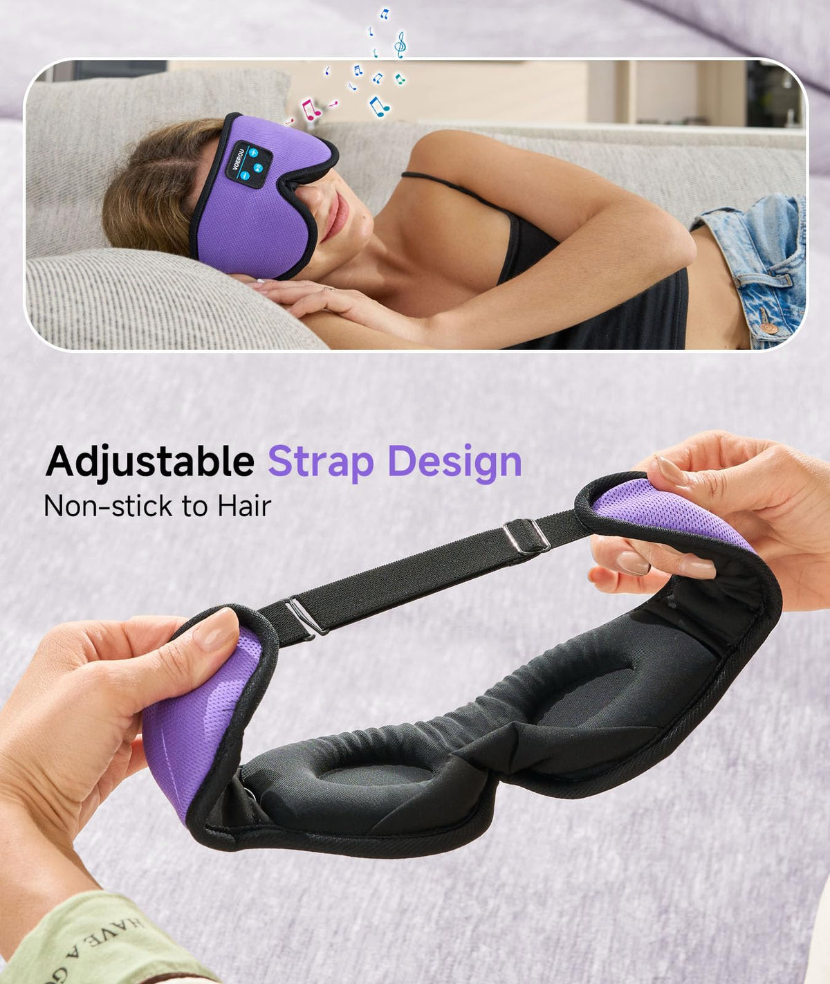 Bluetooth 3D Sleep Mask with Headphones R53039