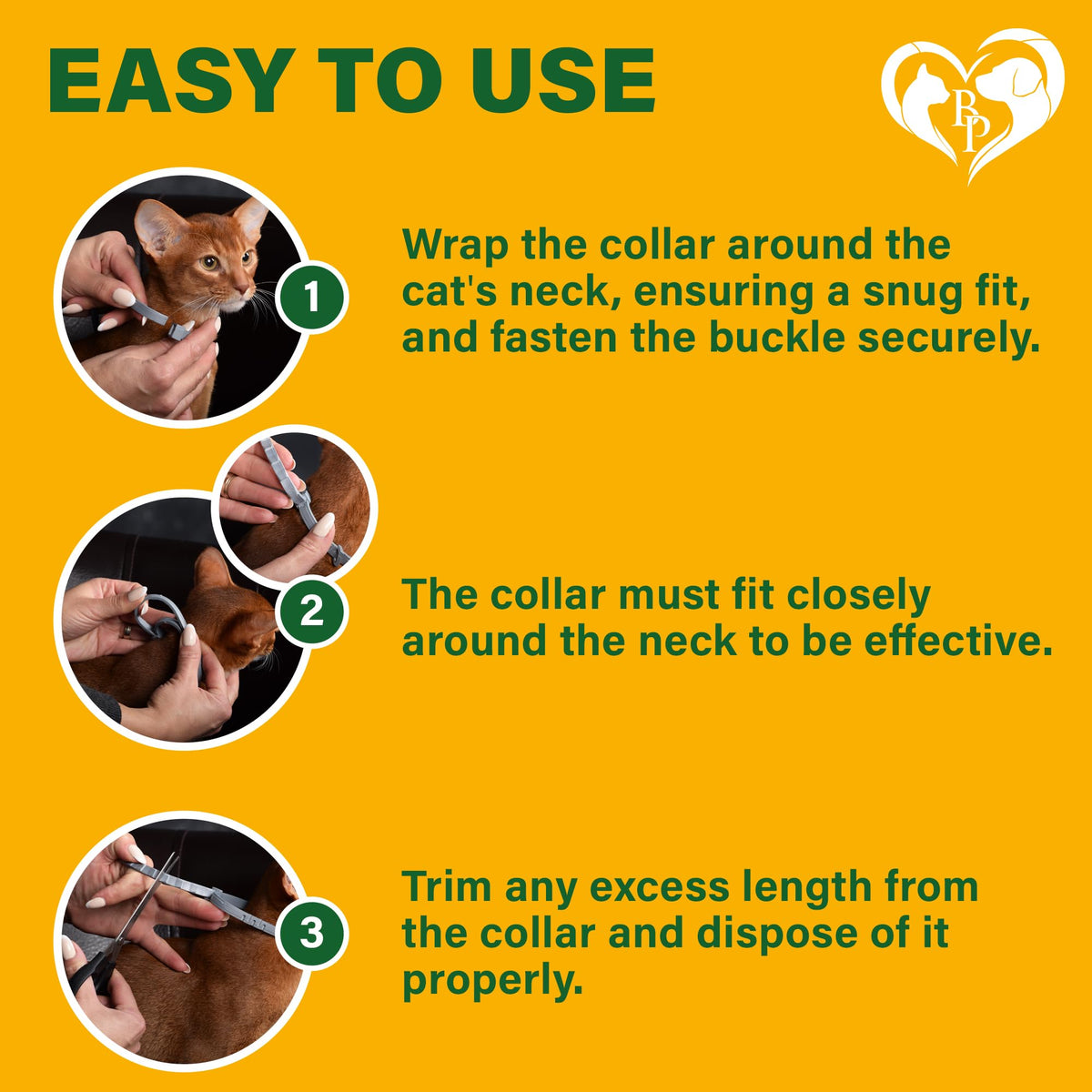 Natural Flea & Tick Collar for Cats 1 Pack F6907