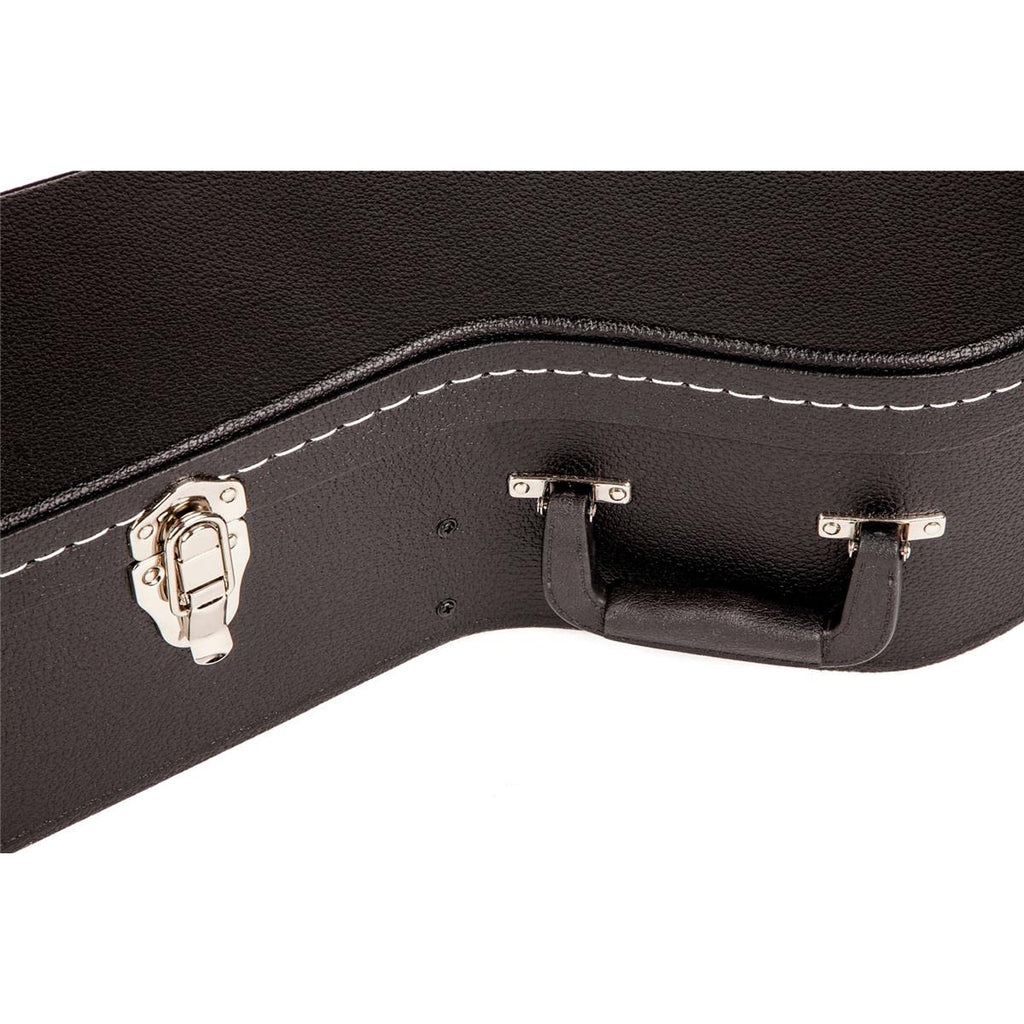 Black Flat-Top Dreadnought Acoustic Guitar Case with 1-inch Foam Padding H7762