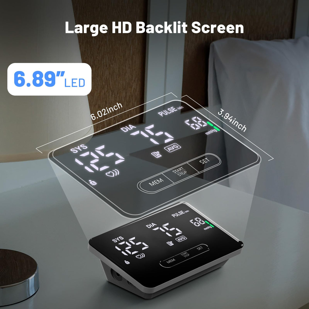Smart Upper Arm Blood Pressure Monitor Y675