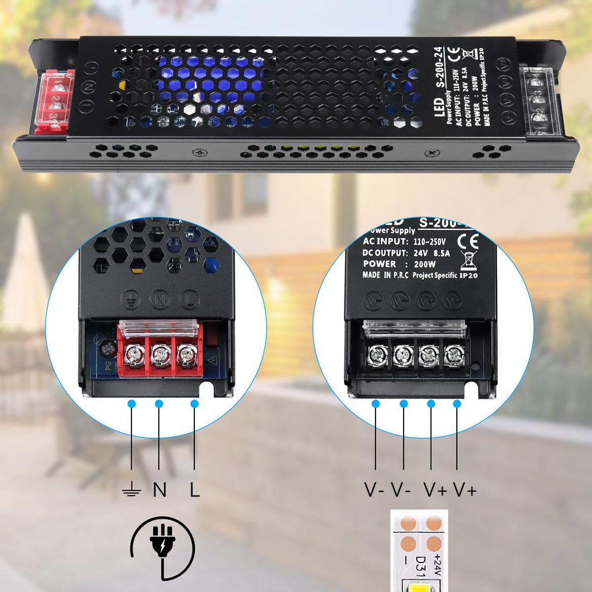 24V 200W LED Power Supply N92985