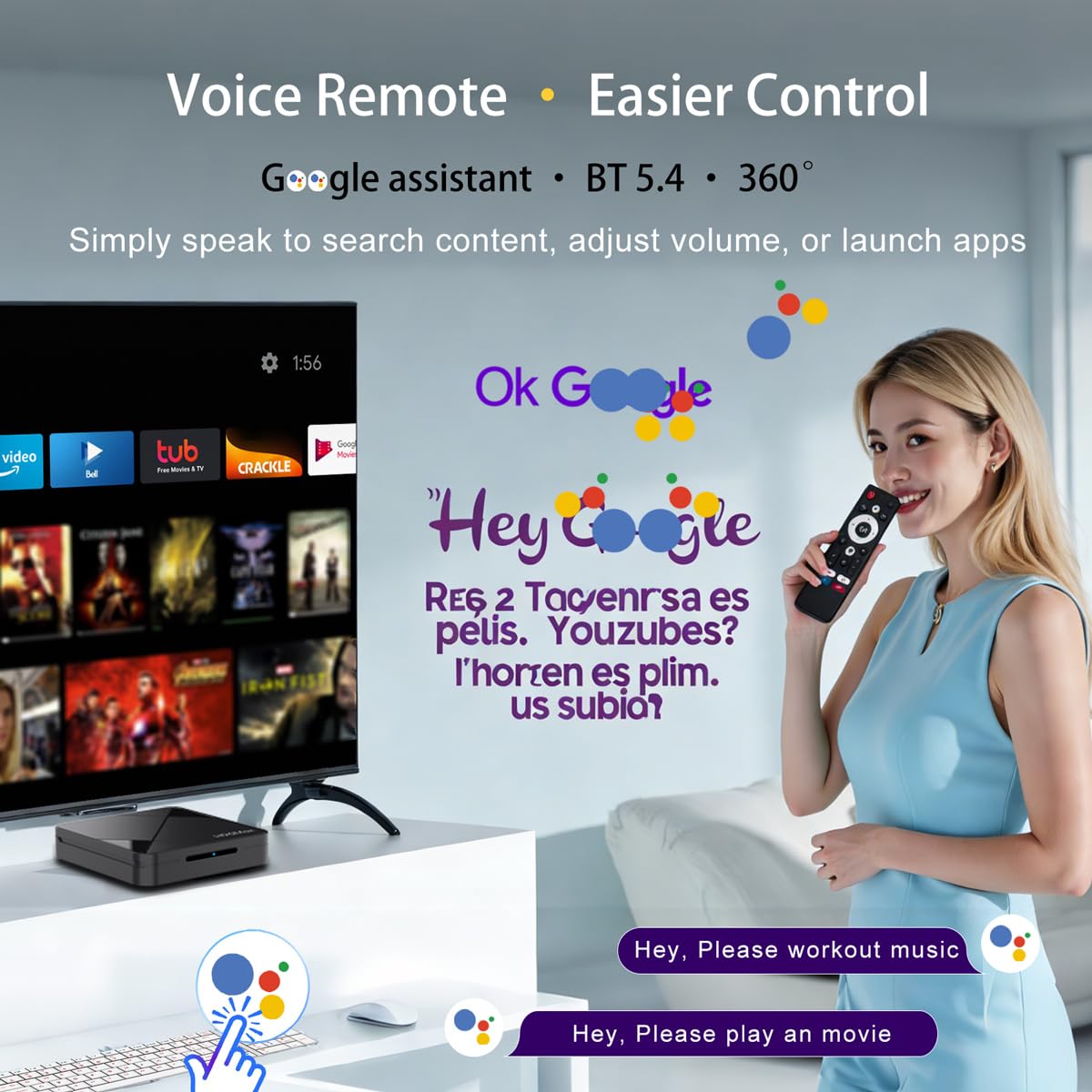 Android 14.0 4K Ultra HD TV Box U8349