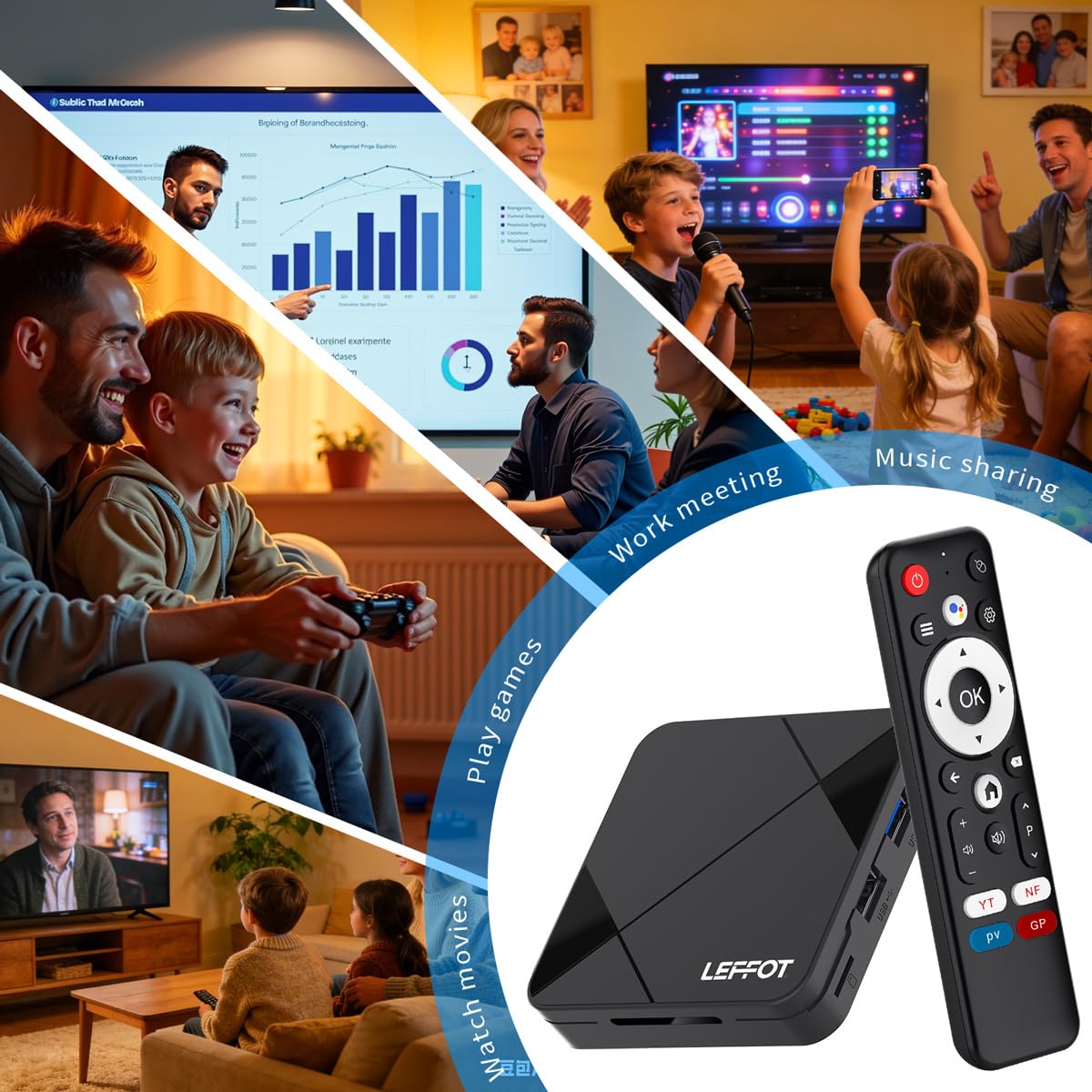 Android 14.0 4K Ultra HD TV Box U8349