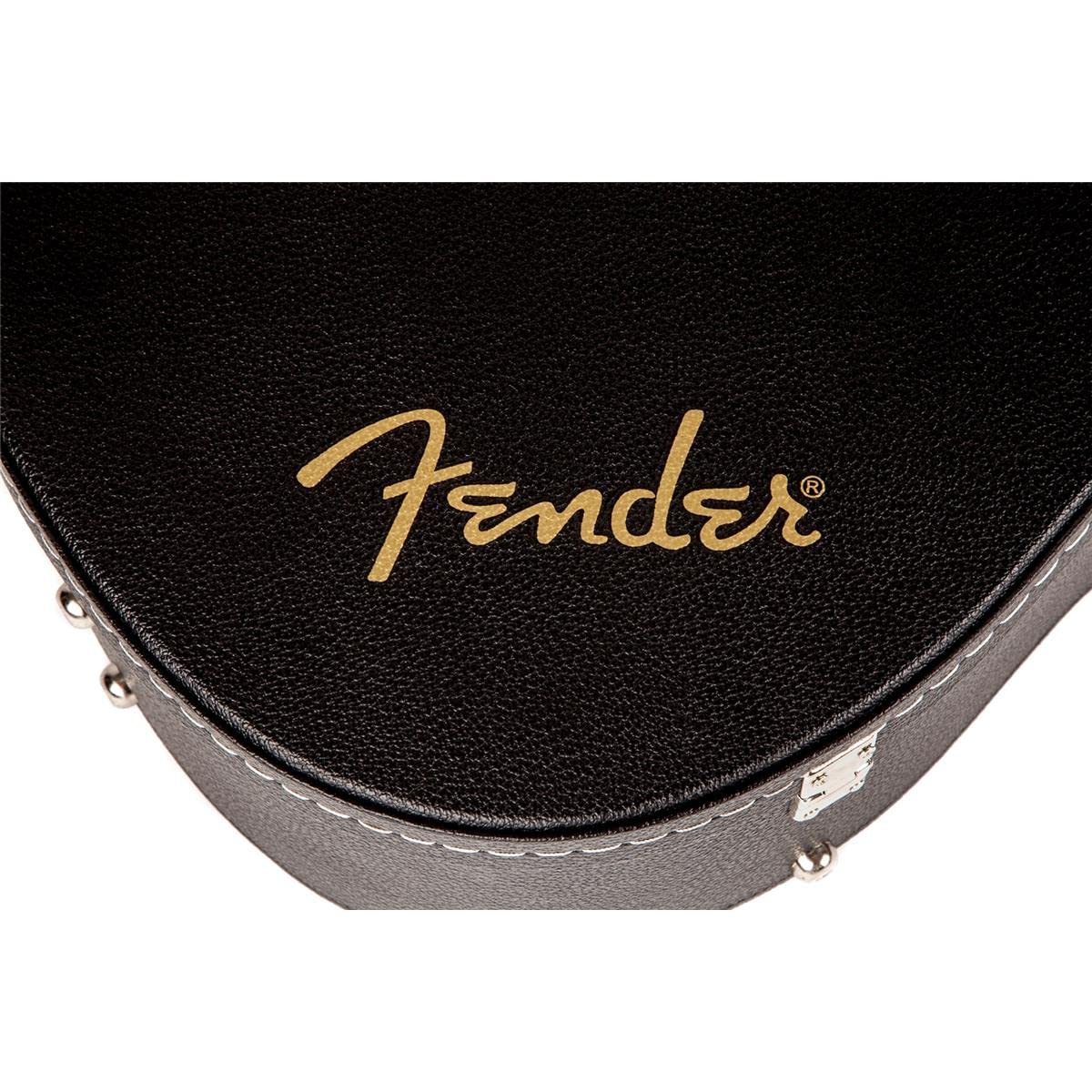 Black Flat-Top Dreadnought Acoustic Guitar Case with 1-inch Foam Padding H7762