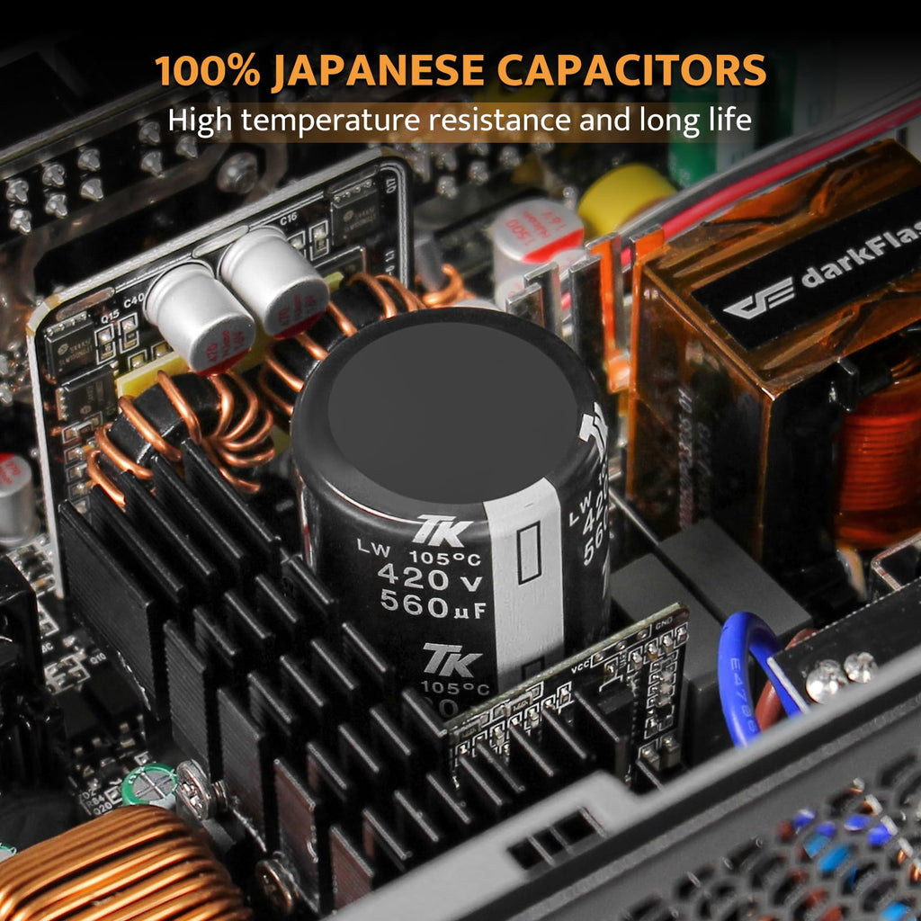 Fully Modular ATX 3.1 PCIe 5.1 80 Plus Gold Power Supply K12427