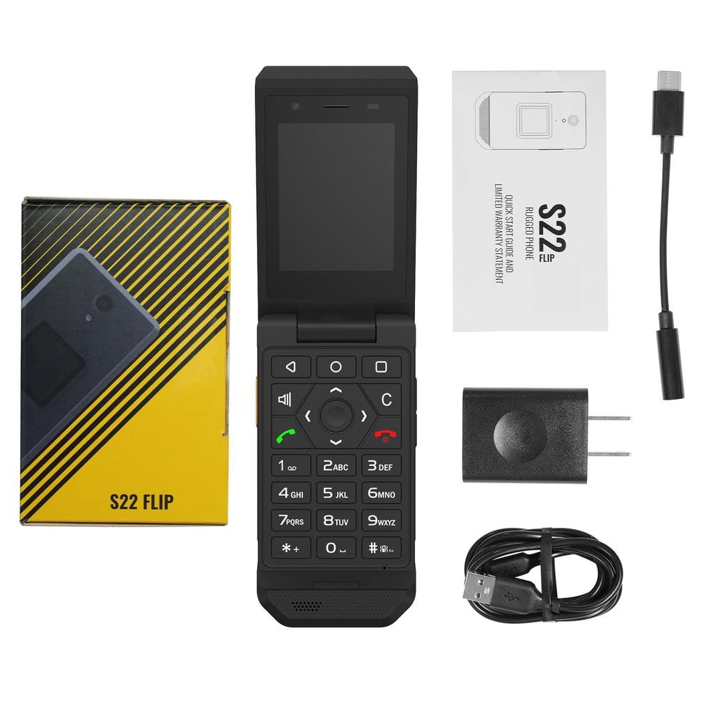 16GB 2.8" Touchscreen Rugged Android 11 IP68 Water Resistant 4G LTE Smart Flip Phone A63745