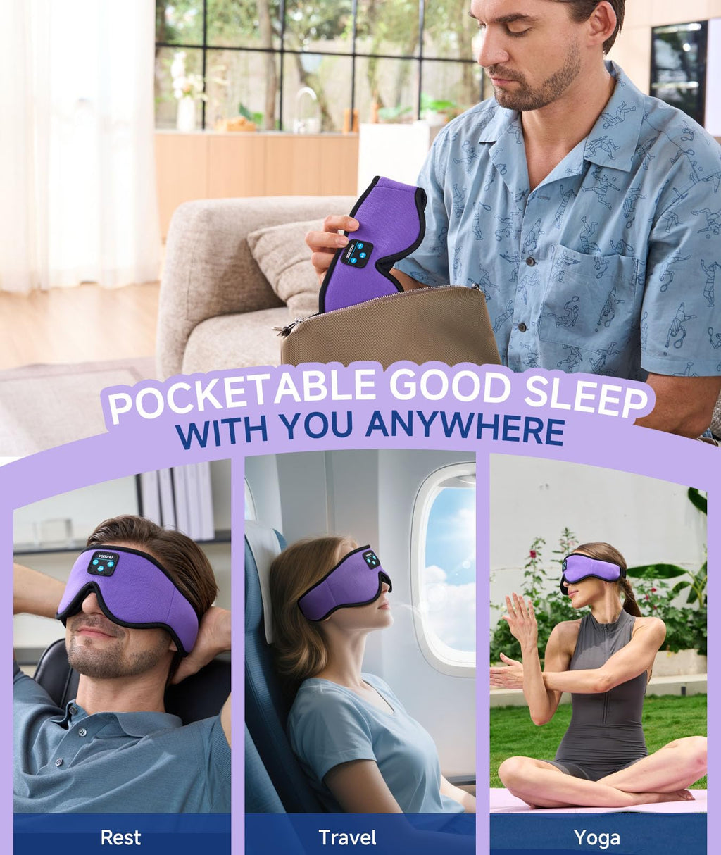 Bluetooth 3D Sleep Mask with Headphones R53039