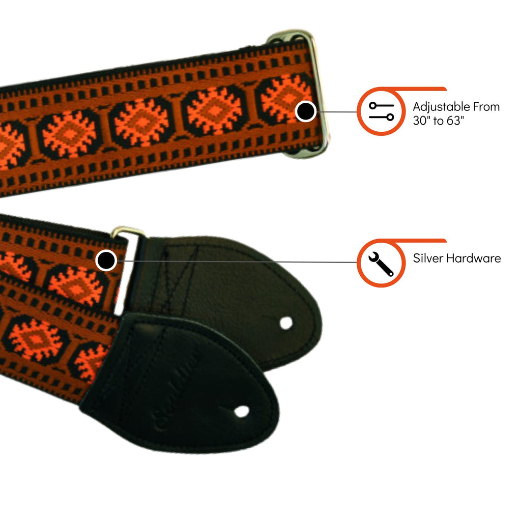 Handmade Fabric Bass Strap V123